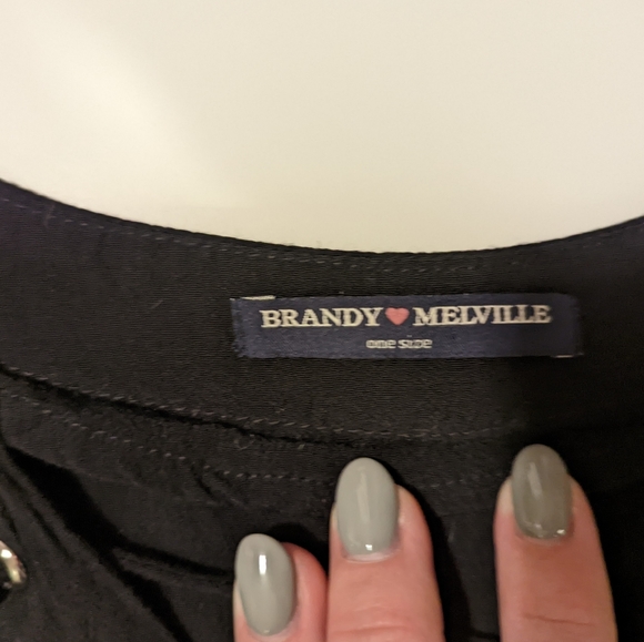 ✨ Brandy Melville Cropped Laced Top - Picture 4 of 5